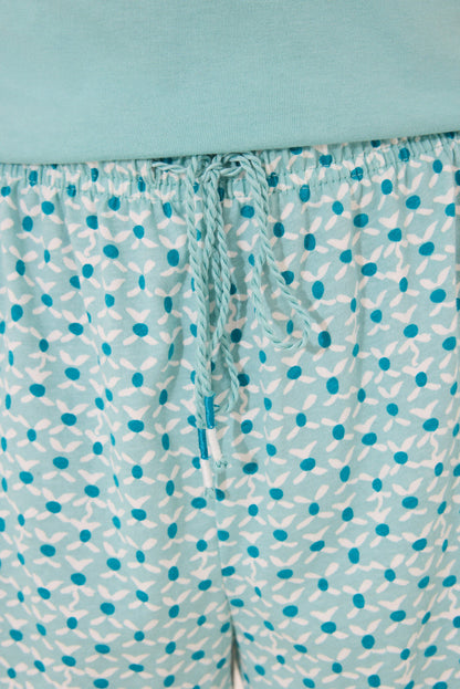 Women Secret_100% Cotton Snoopy Green Short Pyjamas_3132115_26_05