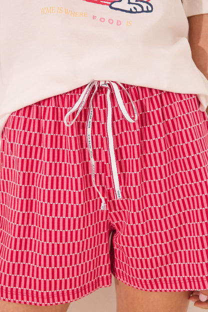 Women Secret_100% Cotton Snoopy Red Short Pyjamas_3132116_96_05