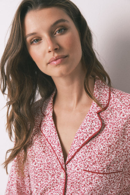 Women Secret_Red Print_Red Floral Cotton Classic Pyjamas_3132132_59_02