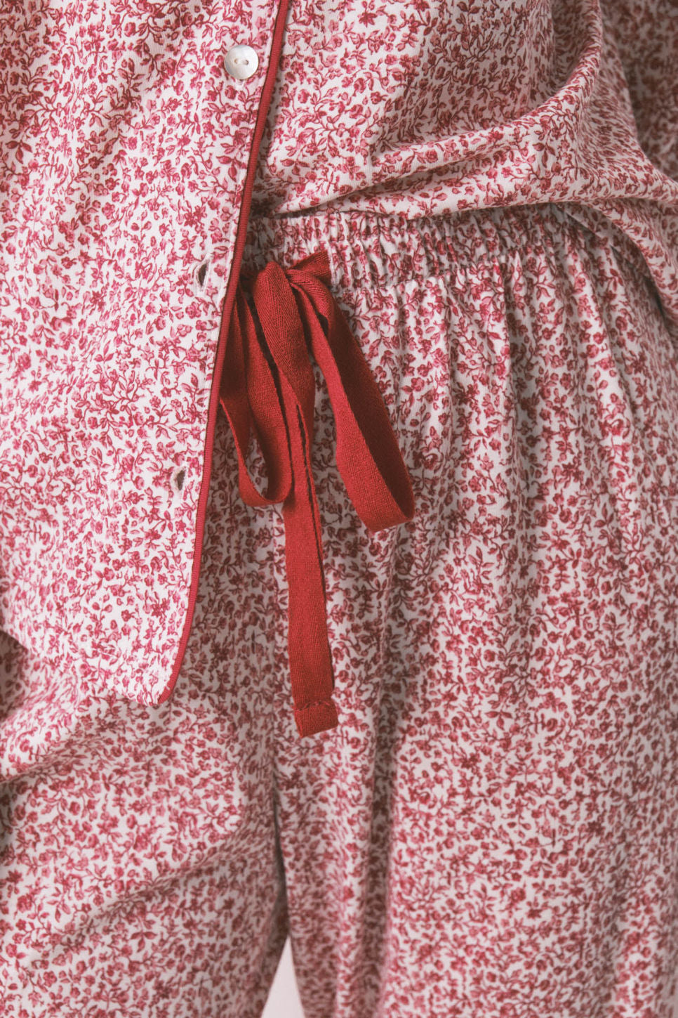 Women Secret_Red Print_Red Floral Cotton Classic Pyjamas_3132132_59_04