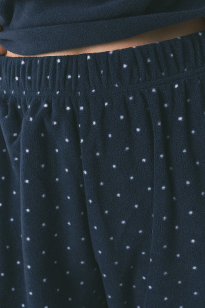 Women Secret_Navy_Smileyworld¨ Navy Fleece Long Pyjamas_3132142_10_04