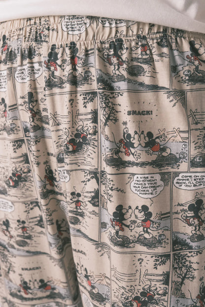 Women Secret_Ivory_100% Cotton White Mickey Mouse Long Pyjamas_3132149_96_02