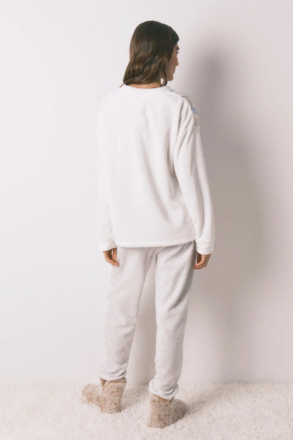 Women Secret_Ivory_Smileyworld¨ Long Fleece Pyjamas_3132230_96_06