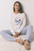 Women Secret_Ivory_Long Cotton Snoopy Vichy Pyjamas_3132232_96_01
