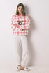 Women Secret_Ivory_Long Fleece Pajamas White Checks Mafalda_3132236_96_01