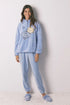 Women Secret_Medium Blue_Smileyworld¨ High Neck Fleece Long Pyjamas_3132239_12_01