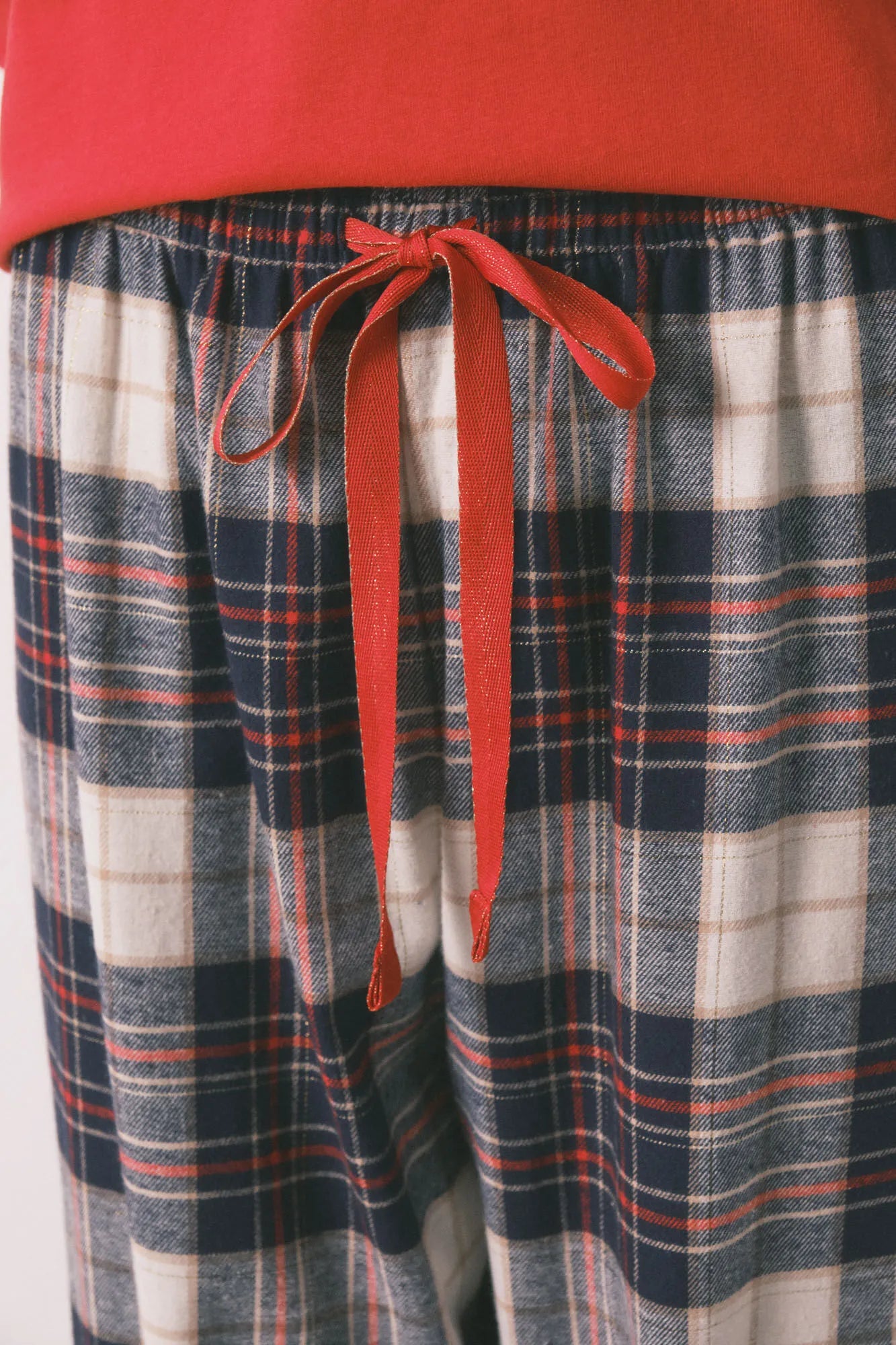 Women Secret_Red_Long Pyjamas 100% Cotton Checked Print "Hogwarts"_3132256_60_08