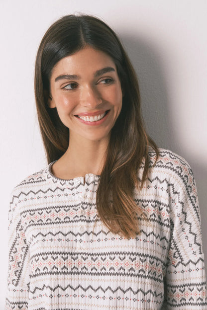 Women Secret_White Print_Warm Soft Jersey-Knit Long Pyjamas Cenfas_3132261_97_02