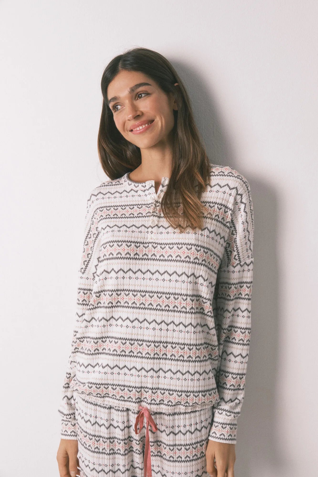 Women Secret_White Print_Warm Soft Jersey-Knit Long Pyjamas Cenfas_3132261_97_03