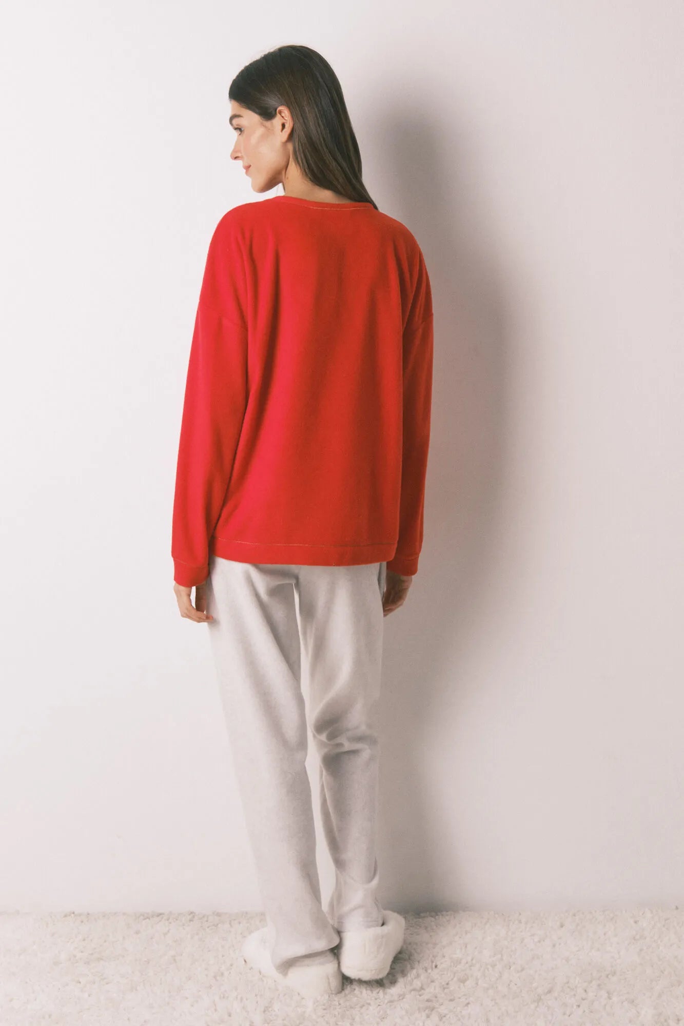 Women Secret_Red_Soft Long Fleece Pyjamas with Harry Potter Print_3132262_60_06