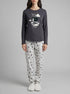Women Secret_Charcoal Grey_Grey 100% Cotton Print Long Pyjamas Mafalda_3133476_40_00