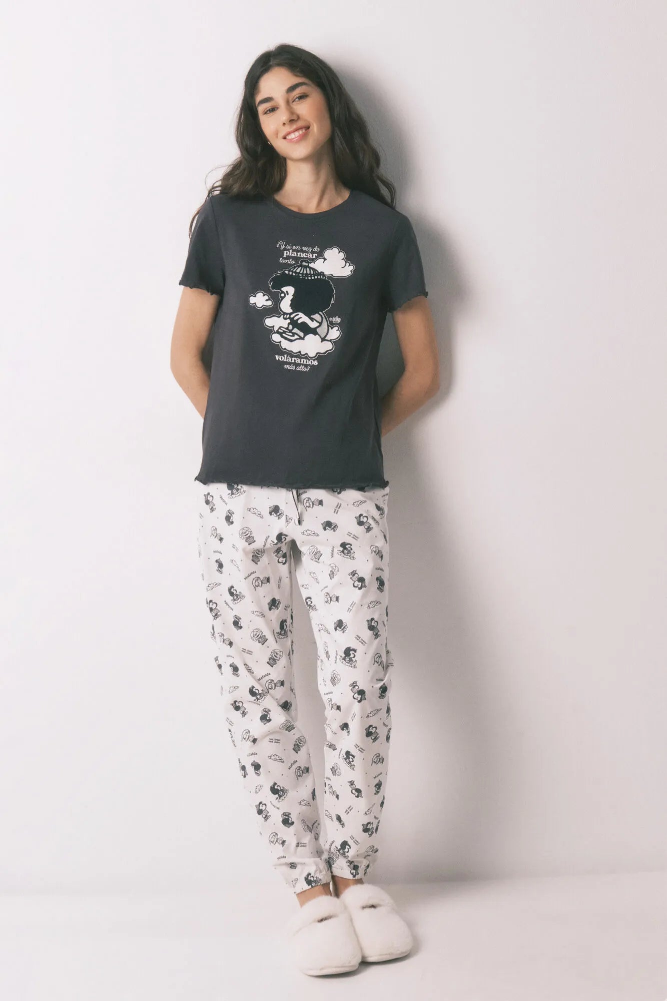Women Secret_Charcoal Grey_Grey 100% Cotton Printed Pyjamas Mafalda_3133478_40_03