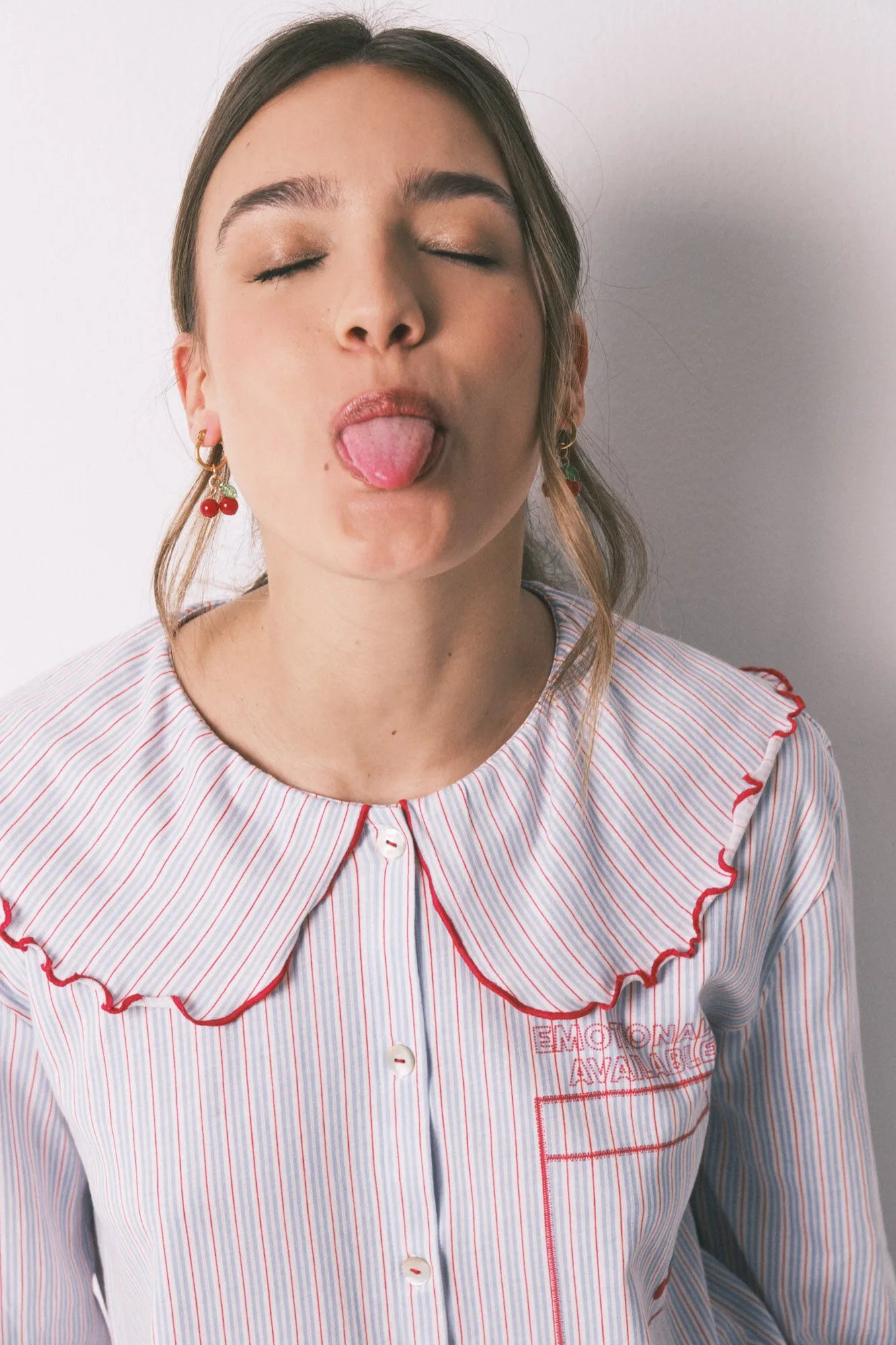 Women Secret_Blue Print_Cotton Long Peter Pan Collar Pyjamas_3133480_19_05