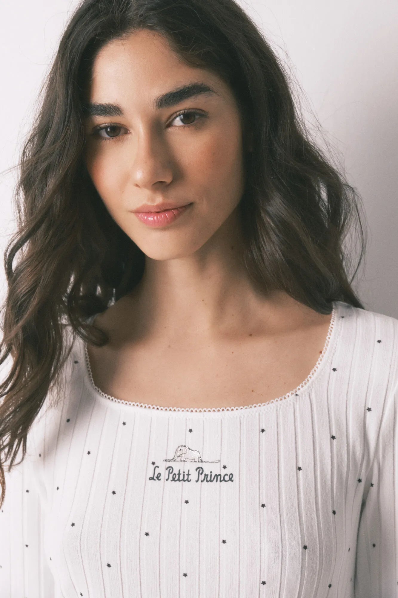 Women Secret_Ivory_White Ribbed Star Print Long Pyjamas_3133481_96_04