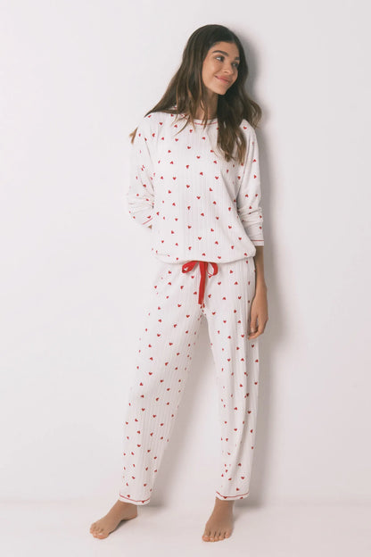 Women Secret_White Print_Mickey Cherry Print Long Pyjamas_3133483_97_03