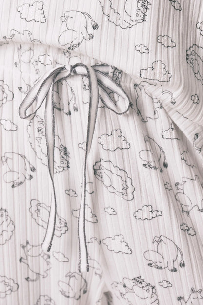Women Secret_White Print_White Soft Ribbed Moomin Print Pyjamas_3133484_97_06