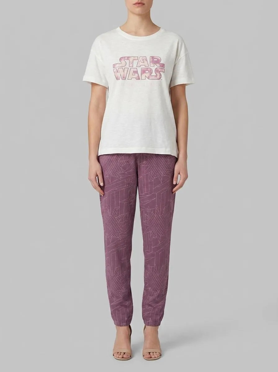 Women Secret Ivory Women Cotton Short Sleeve Long Pyjamas Star Wars SKU: 3133495_96 Image 00