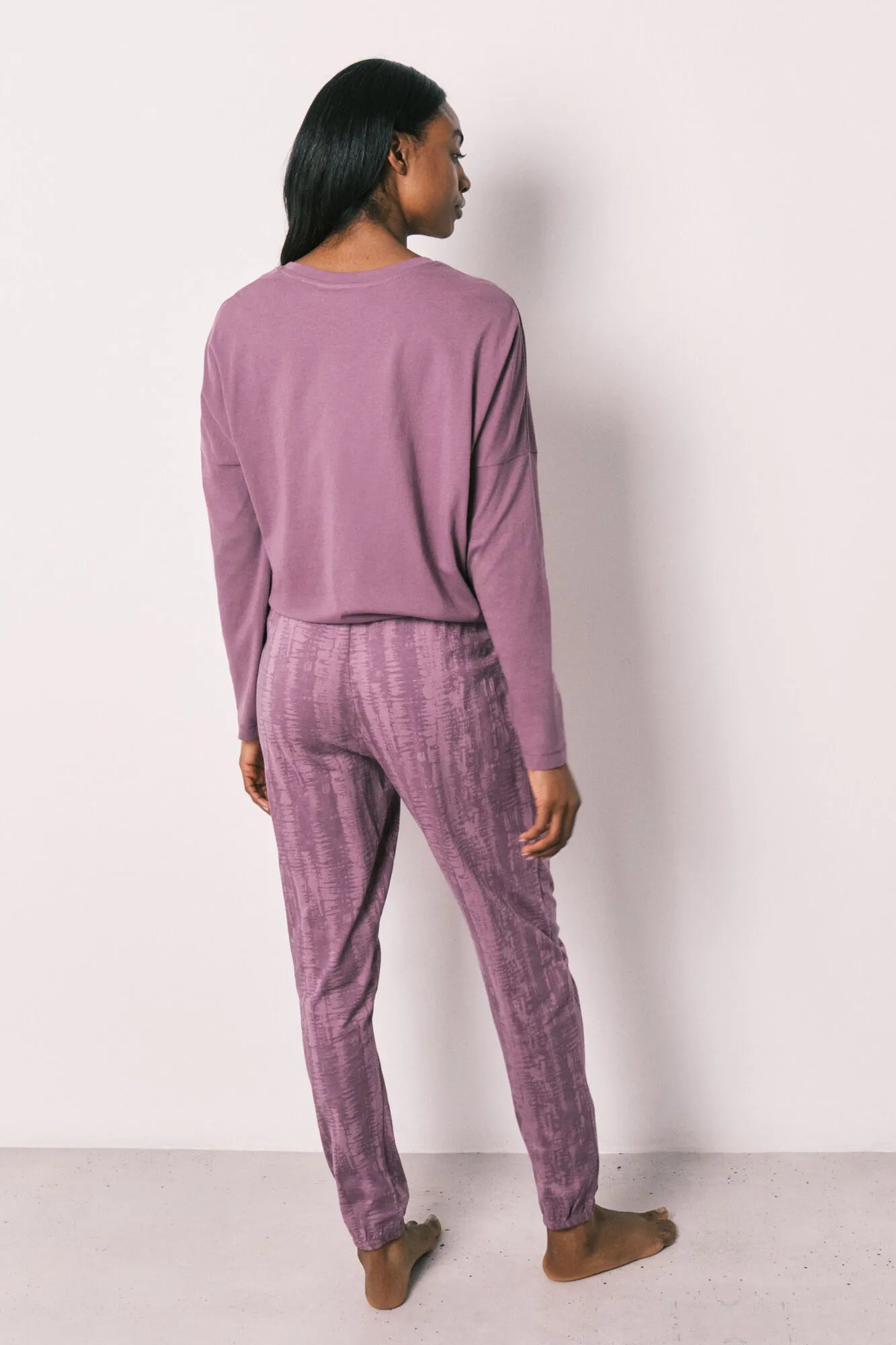 Women Secret Purple/Lilac Women Purple Cotton Long Pyjamas Snoopy SKU: 3133498_76 Image 05