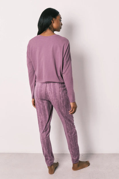 Women Secret Purple/Lilac Women Purple Cotton Long Pyjamas Snoopy SKU: 3133498_76 Image 05