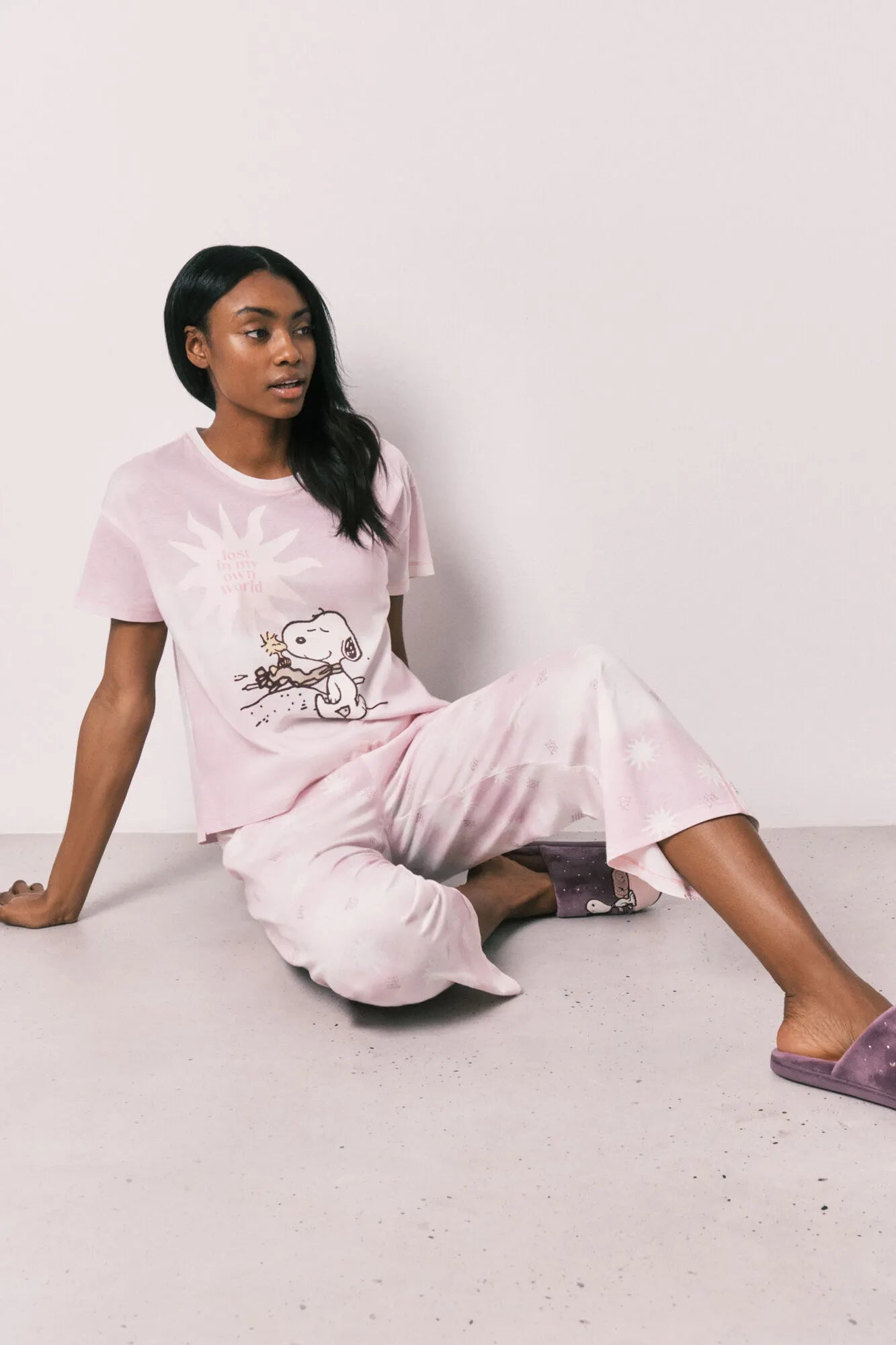 Women Secret Pink Women Cotton Capri Pyjamas Snoopy SKU: 3133499_73 Image 06