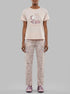 Women Secret Orange Women Cotton Short Sleeve Long Pyjamas Snoopy SKU: 3133502_64 Image 00