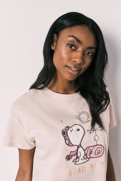 Women Secret Orange Women Cotton Short Sleeve Long Pyjamas Snoopy SKU: 3133502_64 Image 04