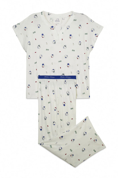 Women Secret White Print Women Short Sleeve Pyjamas Hello Kitty SKU: 3133503_97 Image 08
