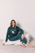 Women Secret Bottle Women Green Cotton Long Pyjamas Hello Kitty SKU: 3133513_20 Image 01