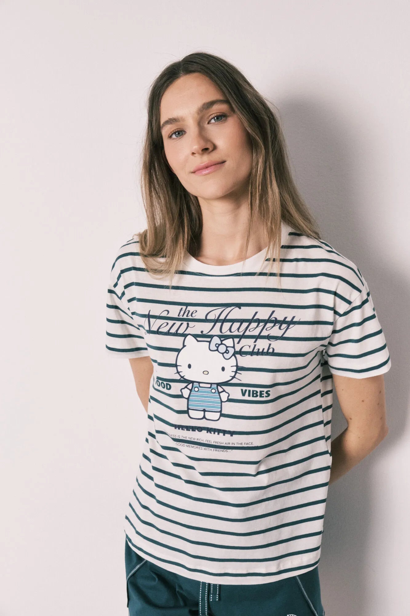 Women Secret White Print Women Striped Short Pyjamas Hello Kitty SKU: 3133515_97 Image 02