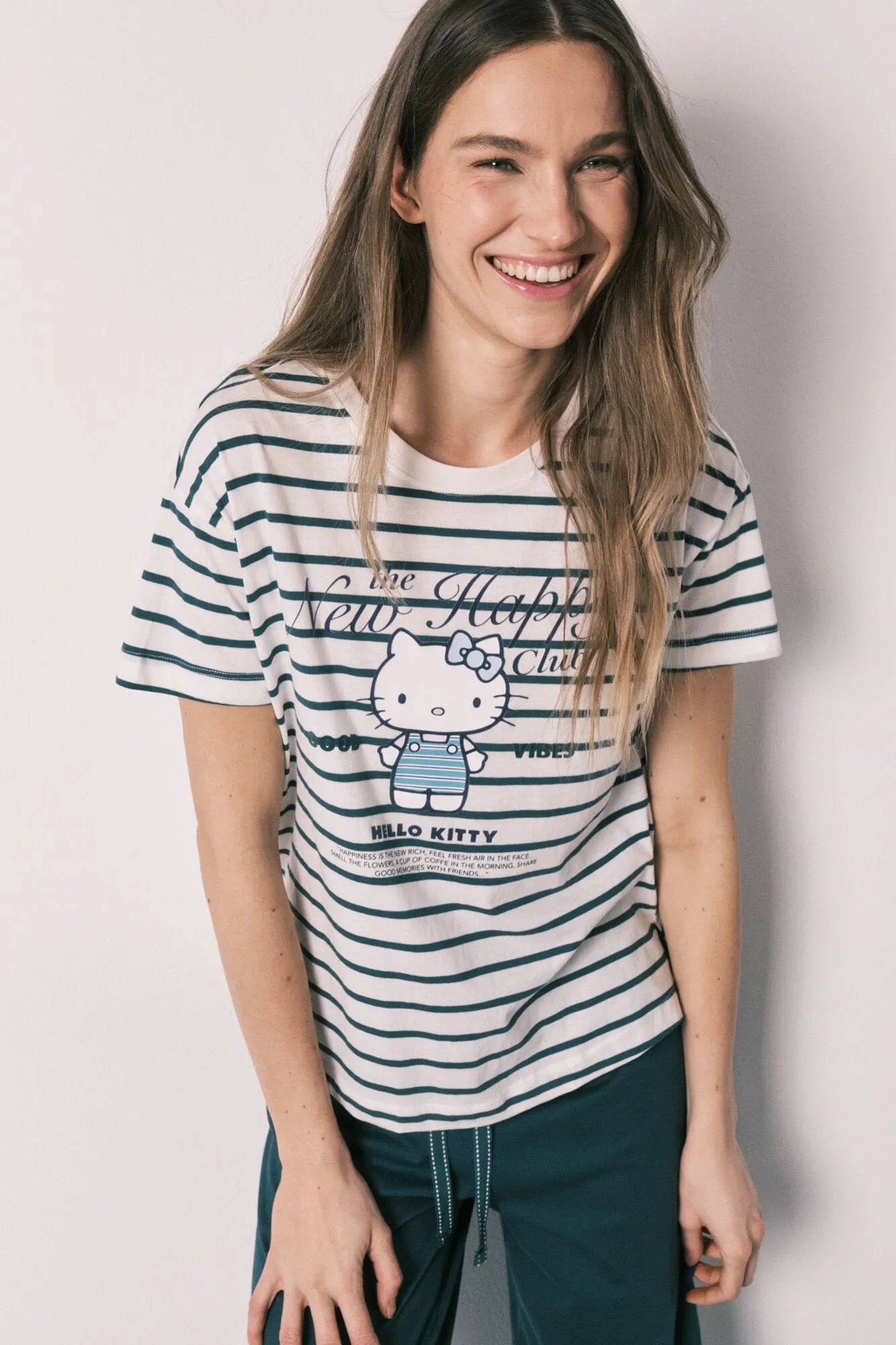 Women Secret White Print Women Cotton Short Sleeve Pyjamas Hello Kitty SKU: 3133519_97 Image 01