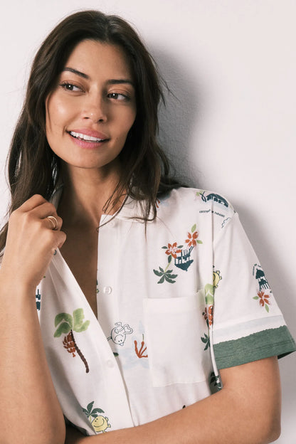 Women Secret Ivory Women Little Missª Short Classic Pyjamas SKU: 3133524_96 Image 04