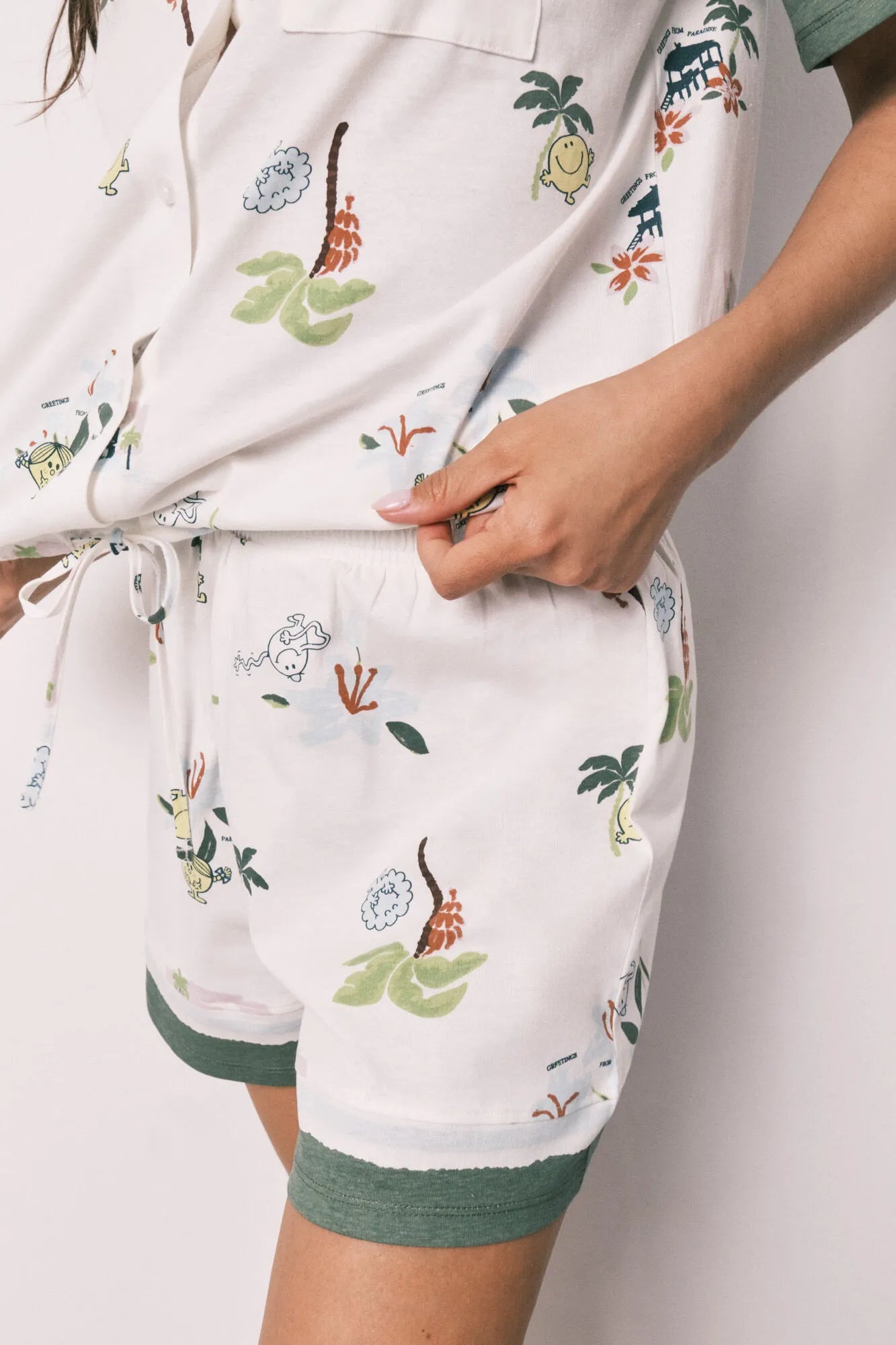 Women Secret Ivory Women Little Missª Short Classic Pyjamas SKU: 3133524_96 Image 05
