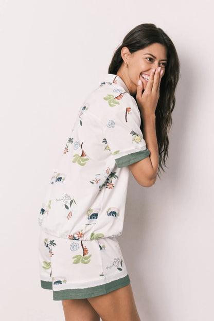 Women Secret Ivory Women Little Missª Short Classic Pyjamas SKU: 3133524_96 Image 06