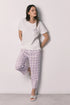 Women Secret Ivory Women Mafalda Plaid Cotton Long Pyjamas SKU: 3133525_96 Image 01