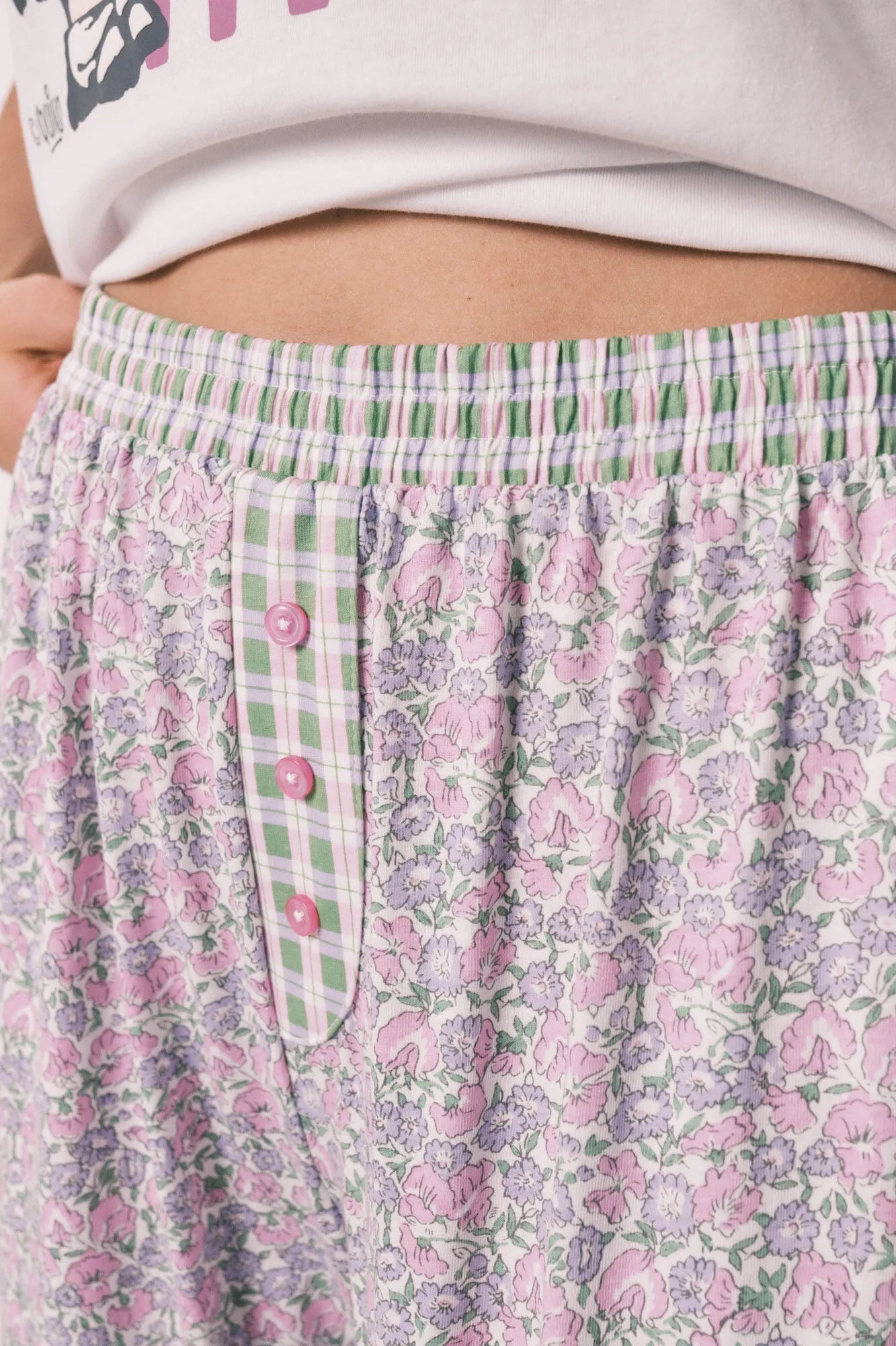 Women Secret Ivory Women Floral Mafalda Cotton Long Pyjamas SKU: 3133529_96 Image 04
