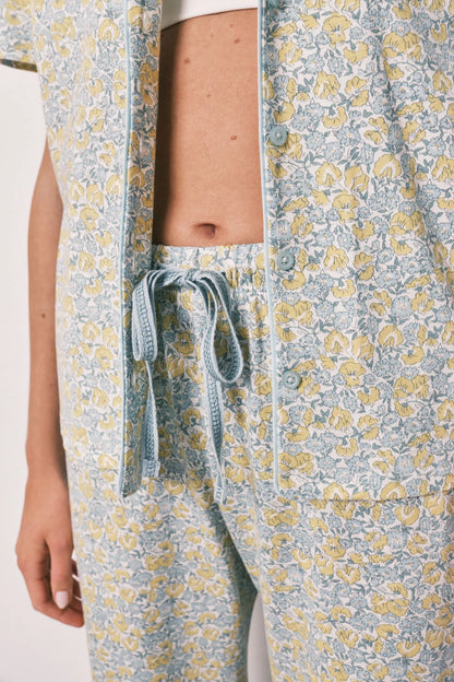 Women Secret Yellow Print Women Floral Cotton Classic Long Pyjamas SKU: 3133530_09 Image 04