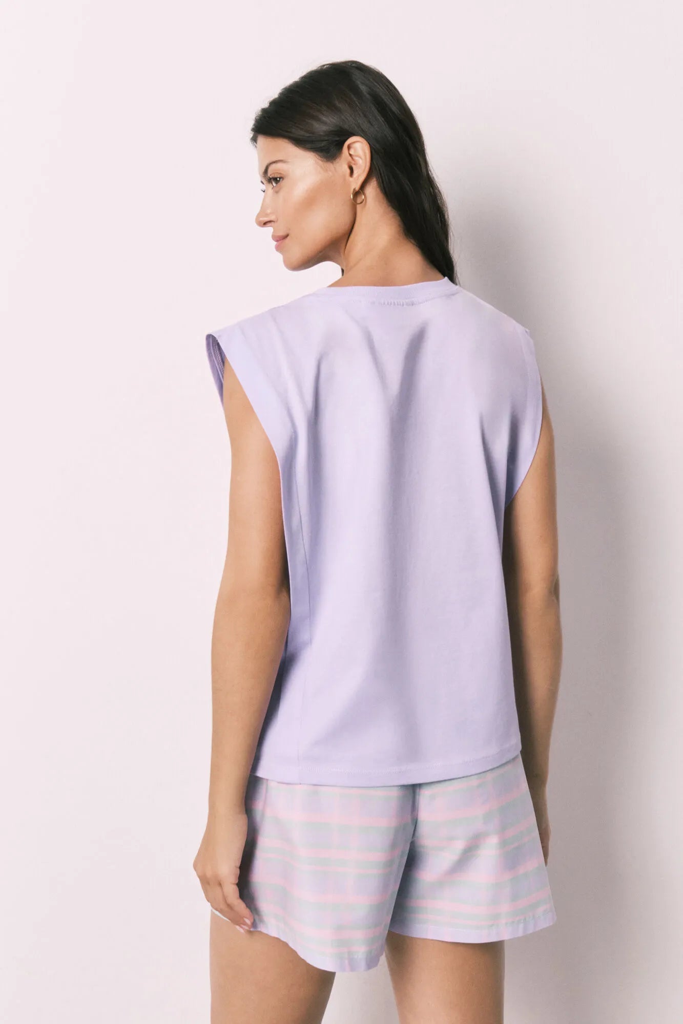 Women Secret Purple/Lilac Women Snoopy Cotton Short Pyjamas SKU: 3133534_76 Image 06