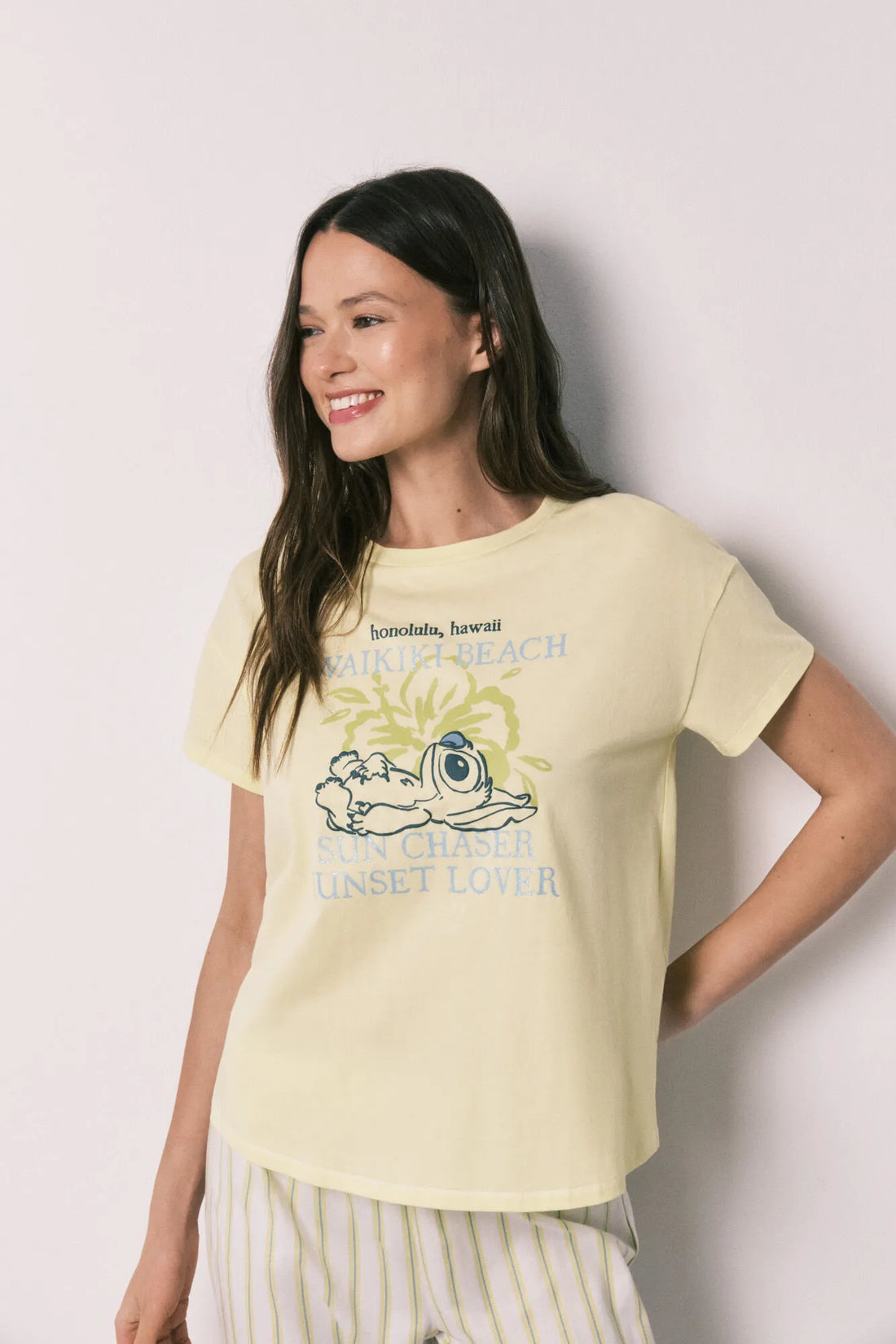 Women Secret Green Women Stitch Short Sleeve Capri Pyjamas SKU: 3133546_25 Image 02