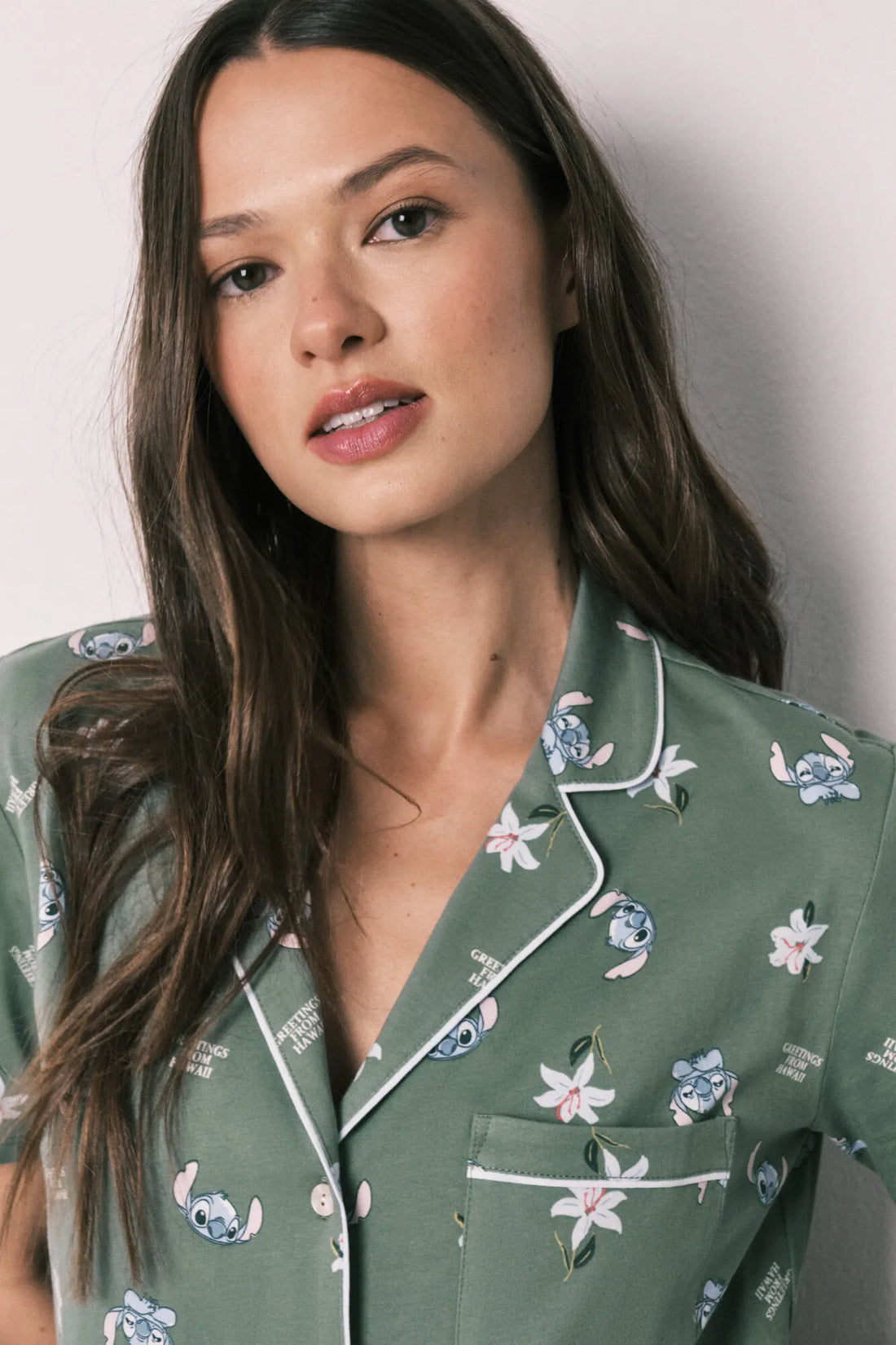 Women Secret Medium Khaki Women Green Capri Stitch Classic Pyjamas SKU: 3133547_92 Image 02