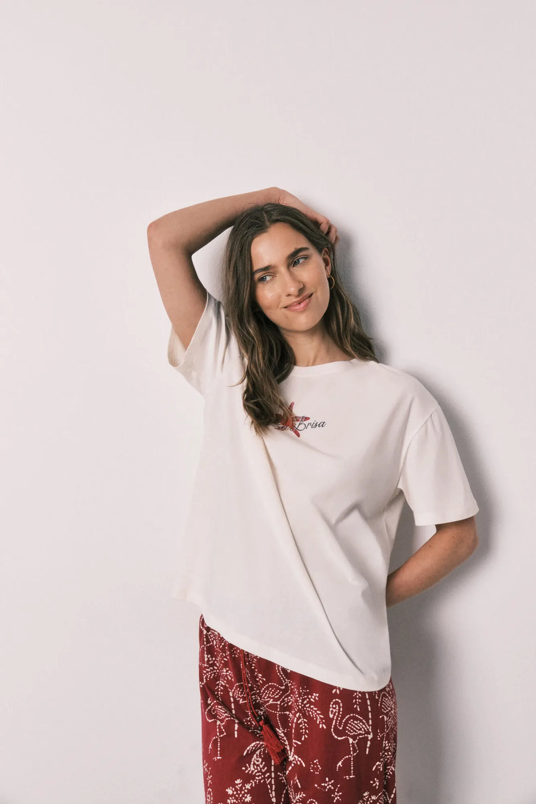 Women Secret Ivory Women Palm Print Cotton Long Pyjamas Stitch SKU: 3134032_96 Image 01