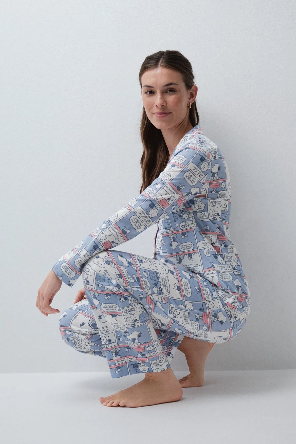 Women Secret Medium Blue Women Snoopy Comic Classic Pyjamas SKU: 3134048_13 Image 02