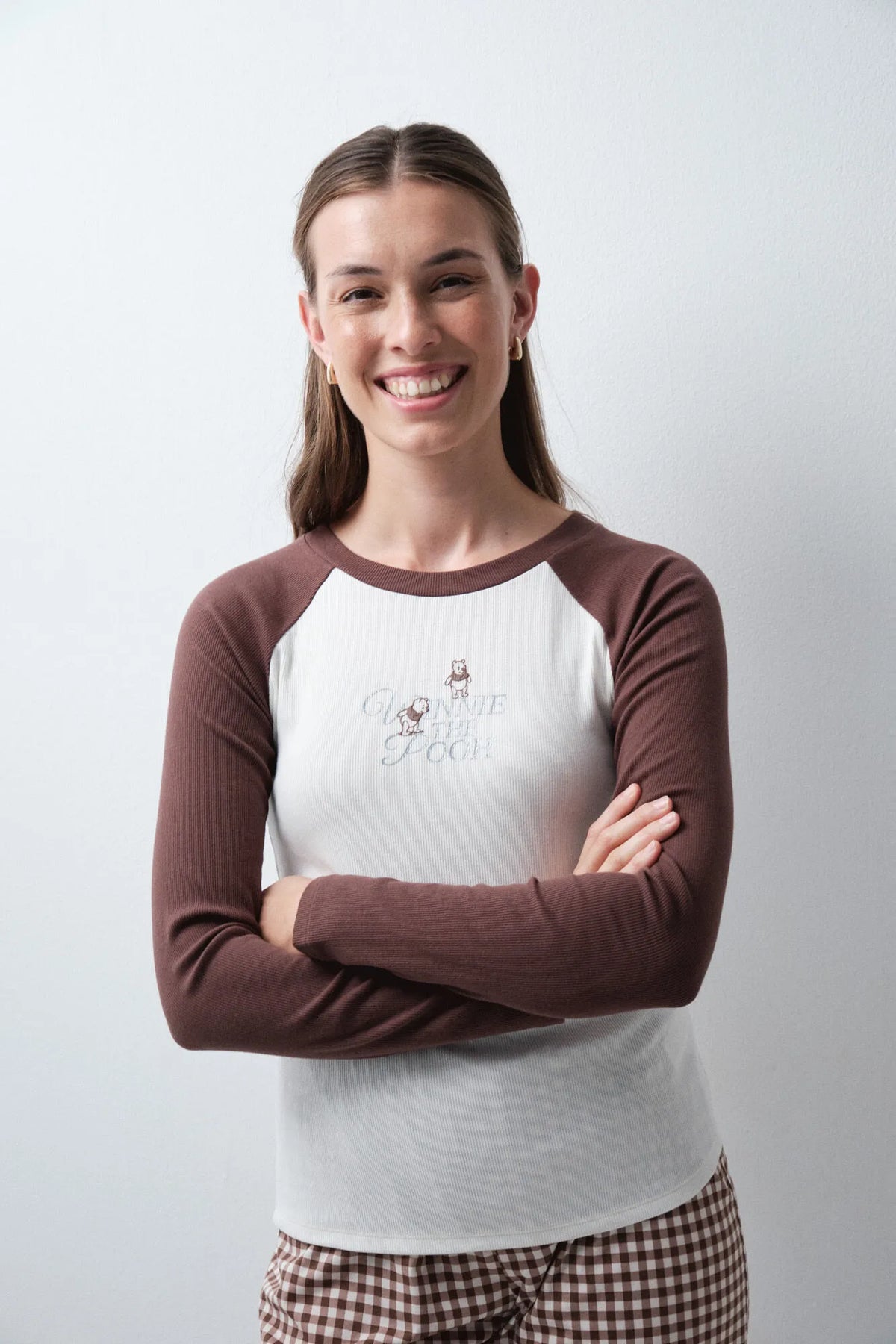 Women Secret Medium Brown Women Winnie The Pooh Cotton Long Pyjamas SKU: 3134060_31 Image 03
