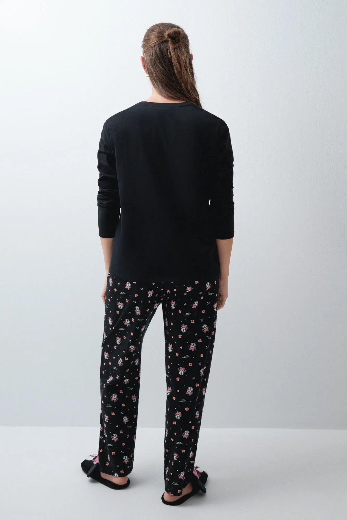 Women Secret Black Women Minnie Halloween Cotton Long Pyjamas SKU: 3134062_01 Image 05