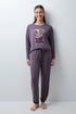 Women Secret Purple/Lilac Women Snoopy Halloween Long Pyjamas SKU: 3134063_76 Image 01