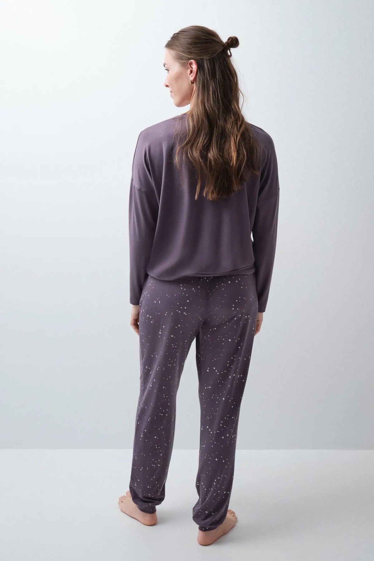 Women Secret Purple/Lilac Women Snoopy Halloween Long Pyjamas SKU: 3134063_76 Image 04