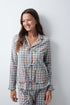 Women Secret Brown Print Women Plaid Classic Pyjamas with Bows SKU: 3134066_39 Image 01