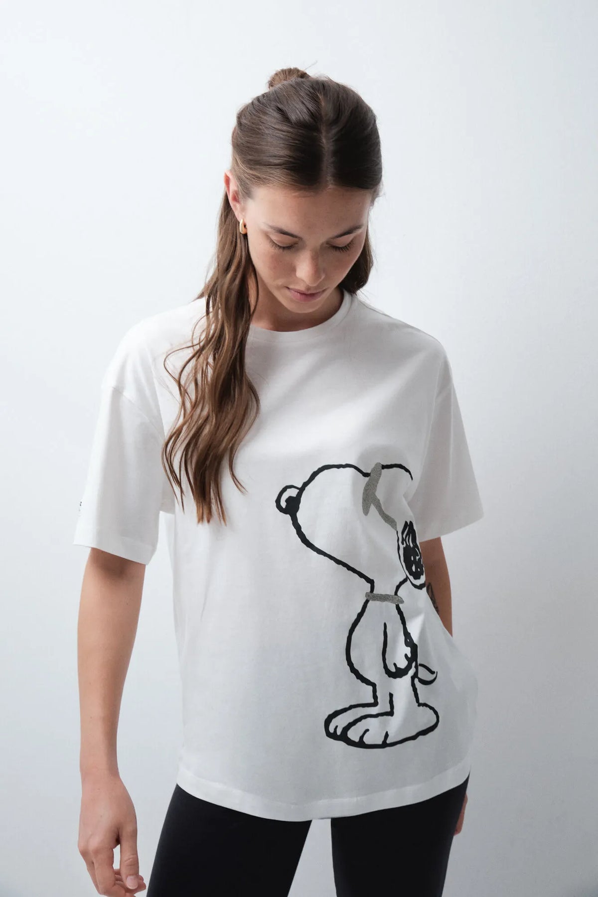 Women Secret Ivory Women Snoopy Cotton Legging Pyjamas SKU: 3134070_96 Image 01