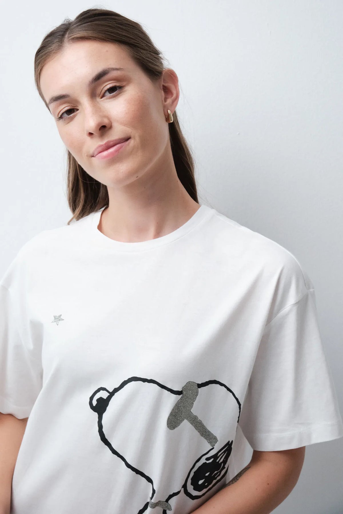 Women Secret Ivory Women Snoopy Cotton Legging Pyjamas SKU: 3134070_96 Image 03