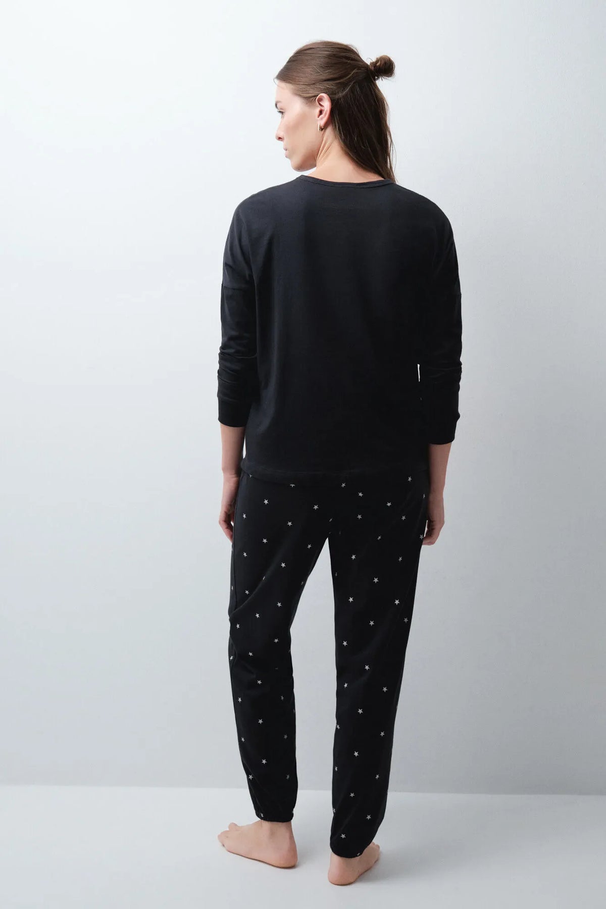 Women Secret Dark Grey Women Dark Grey Cotton Long Pyjamas Snoopy SKU: 3134072_41 Image 04