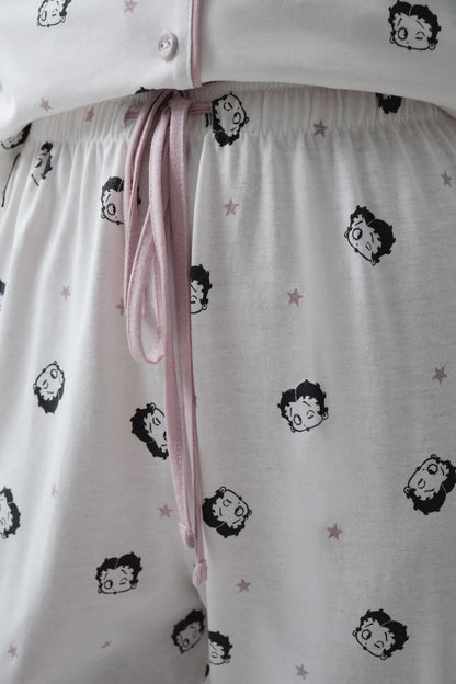 Women Secret Ivory Women Betty Boop Cotton Classic Pyjamas SKU: 3134074_96 Image 04
